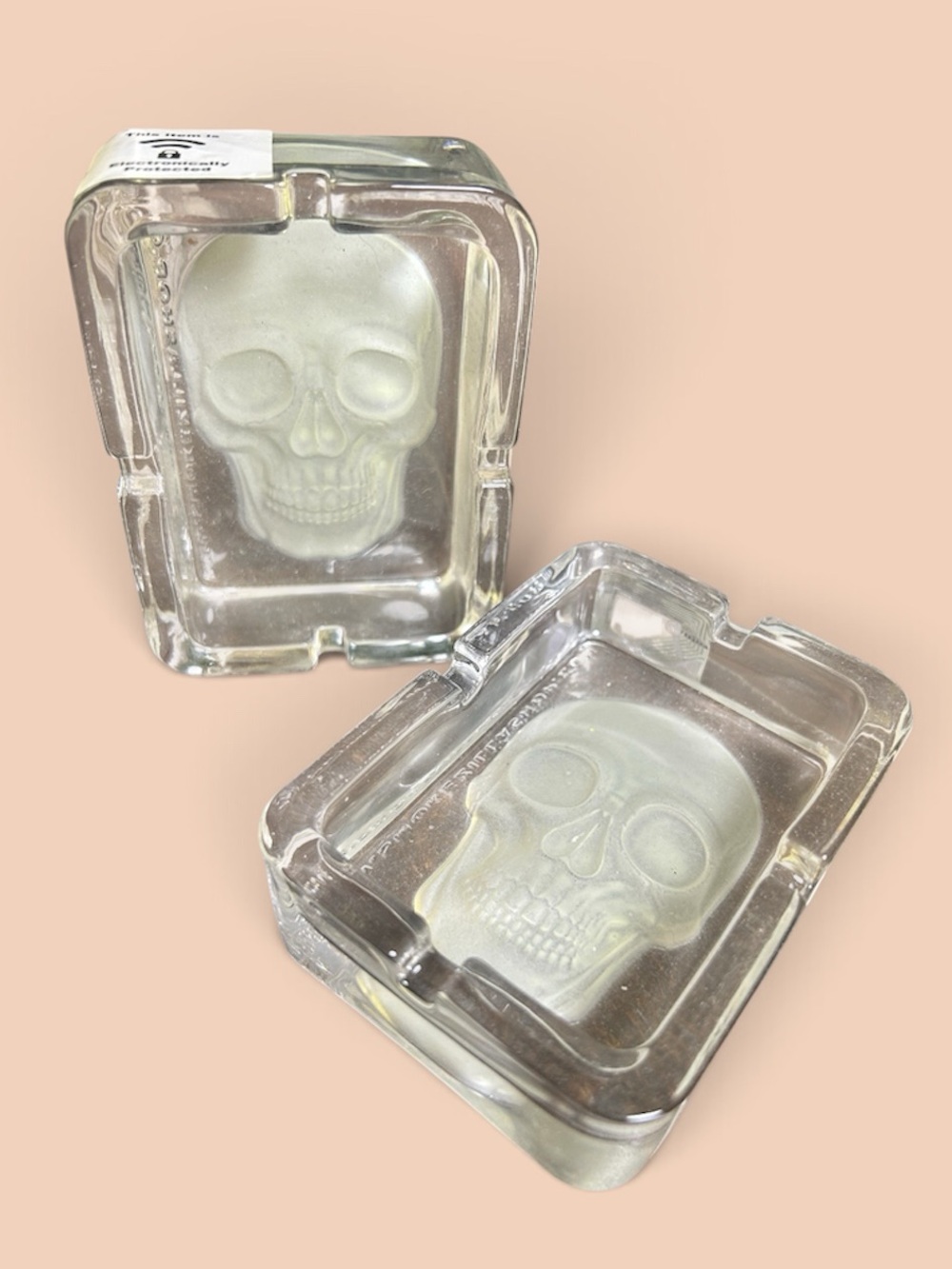 Glow in the Dark Skull Ashtrays